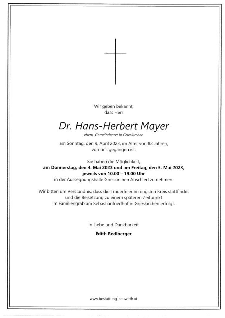 Dr. Hans-Herbert Mayer